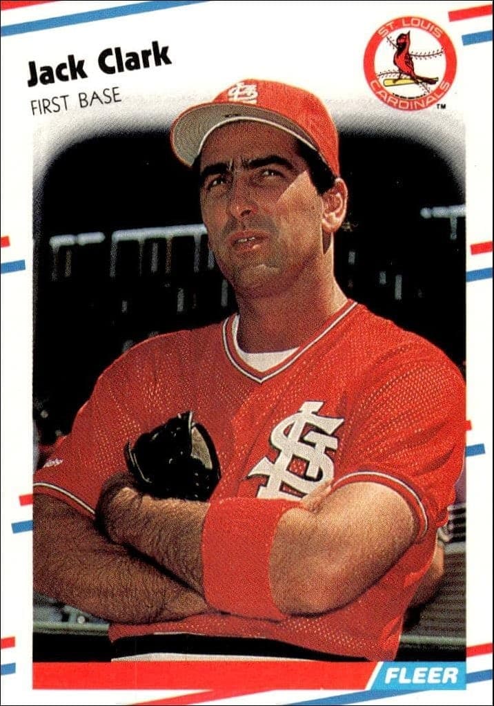 1988 Fleer Jack Clark #26 trading card