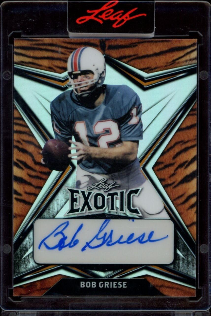 2022 Leaf Exotic Bob Griese #EA-BG1 trading card