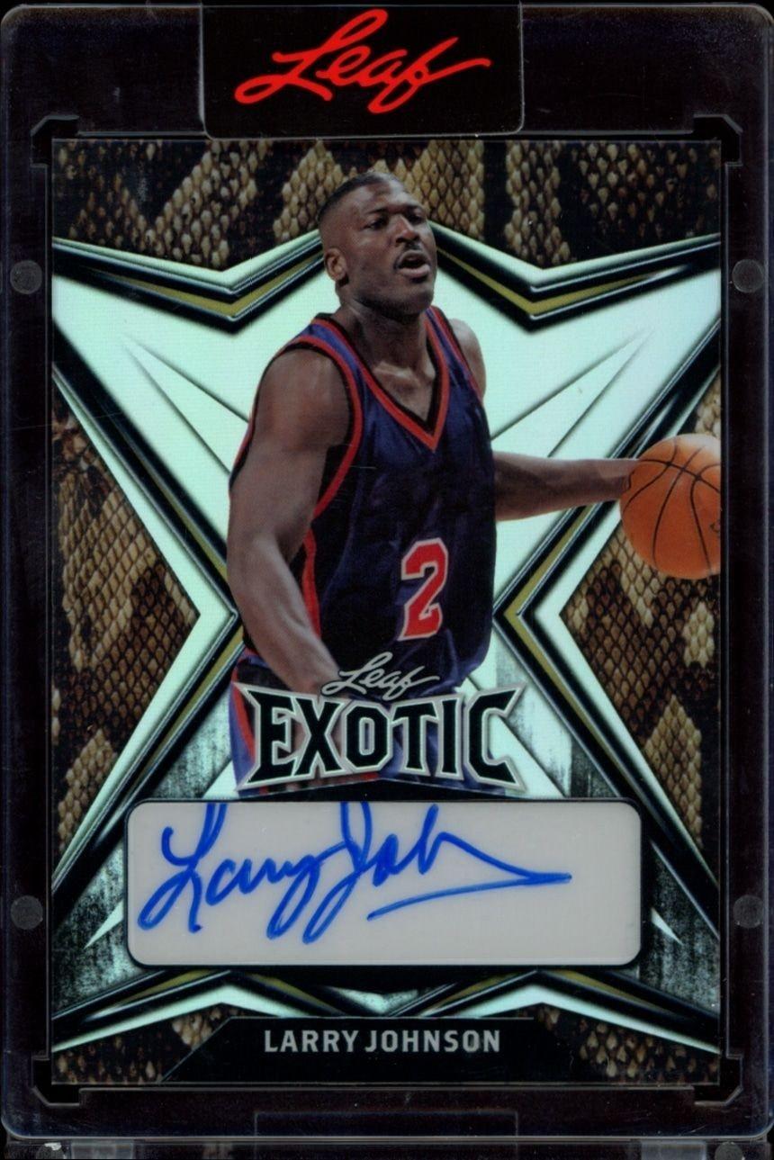 2022-23 Leaf Exotic Larry Johnson #EA-LJ1 trading card