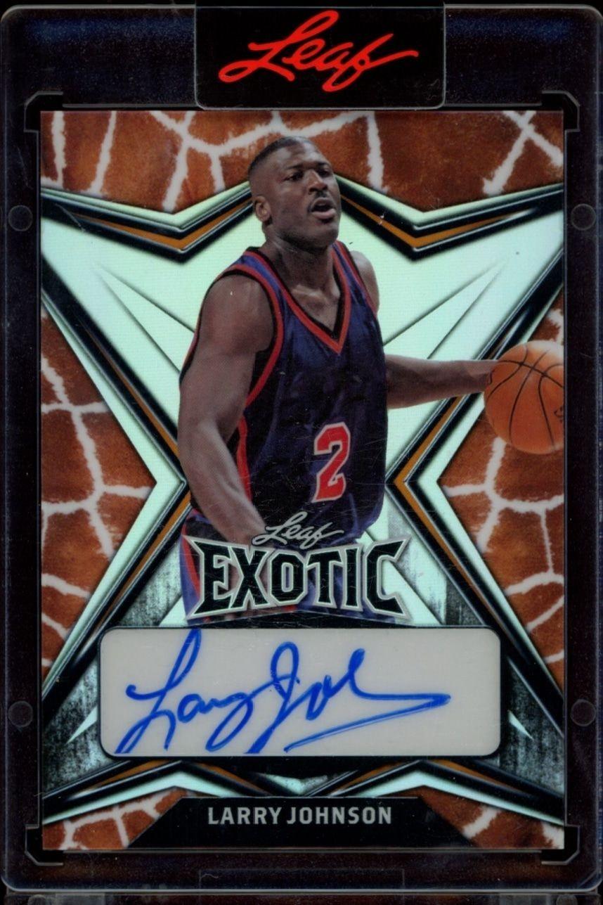 2022-23 Leaf Exotic Larry Johnson #EA-LJ1 trading card