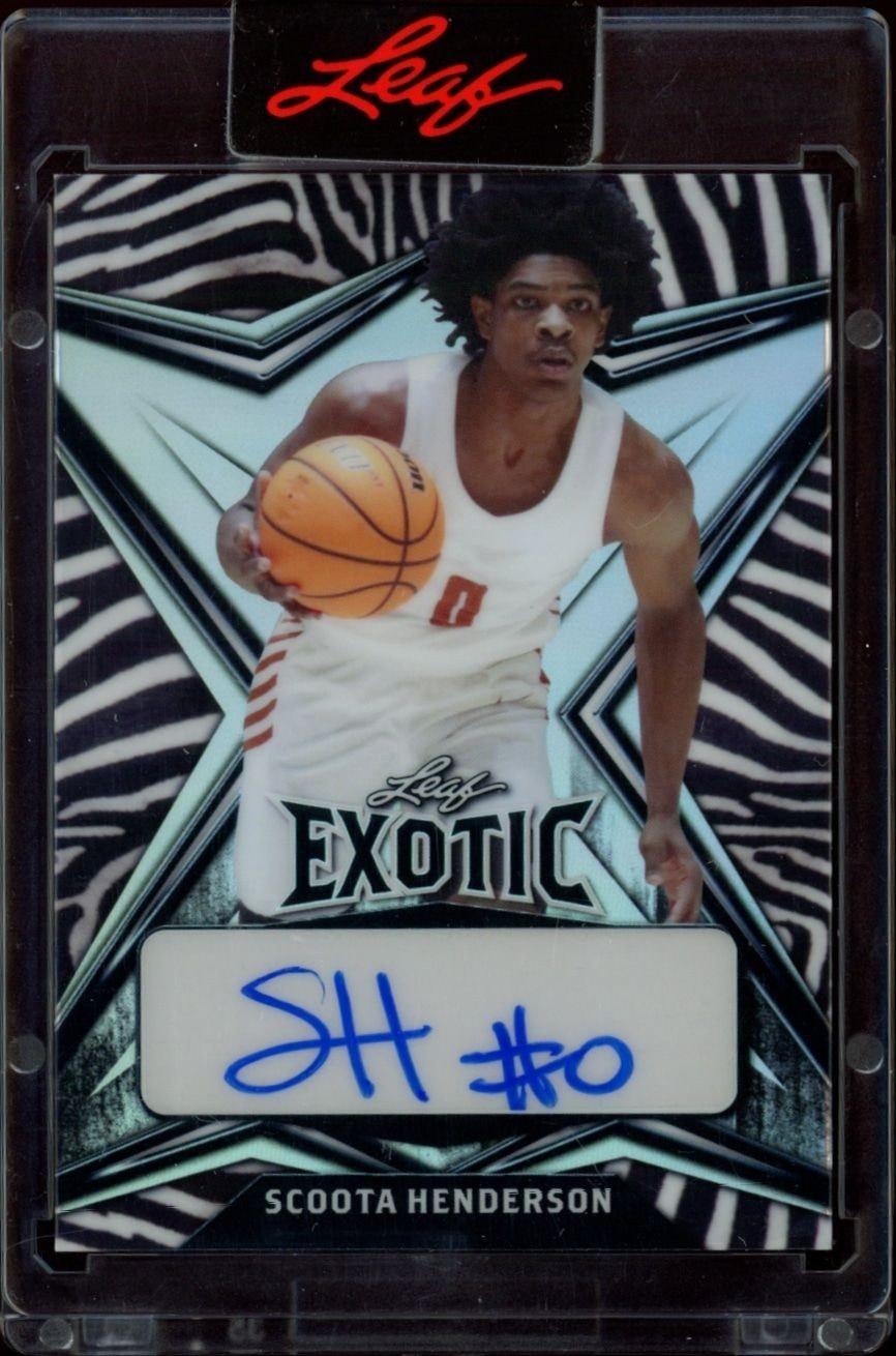 2022-23 Leaf Exotic Scoot Henderson #EA-SH1 trading card