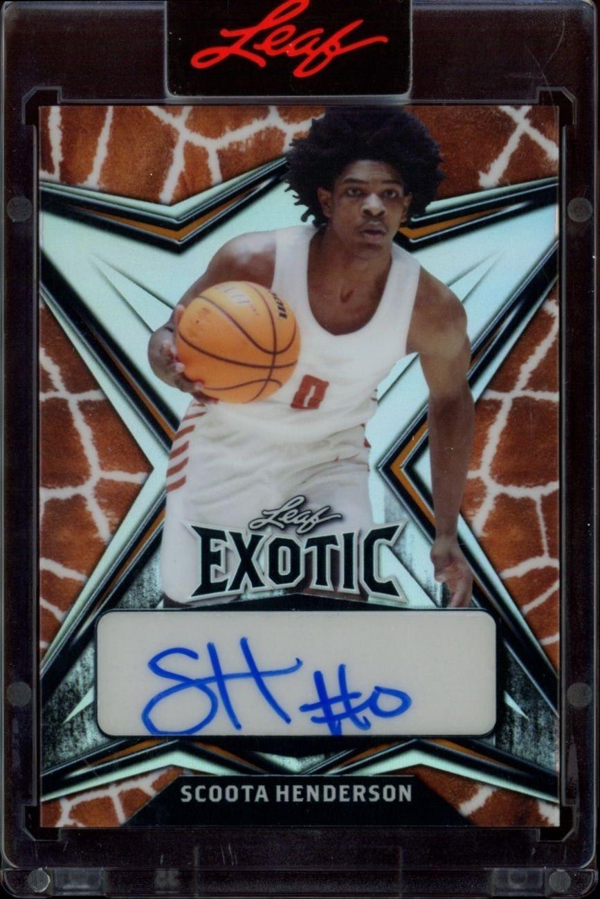 2022-23 Leaf Exotic Scoot Henderson #EA-SH1 trading card