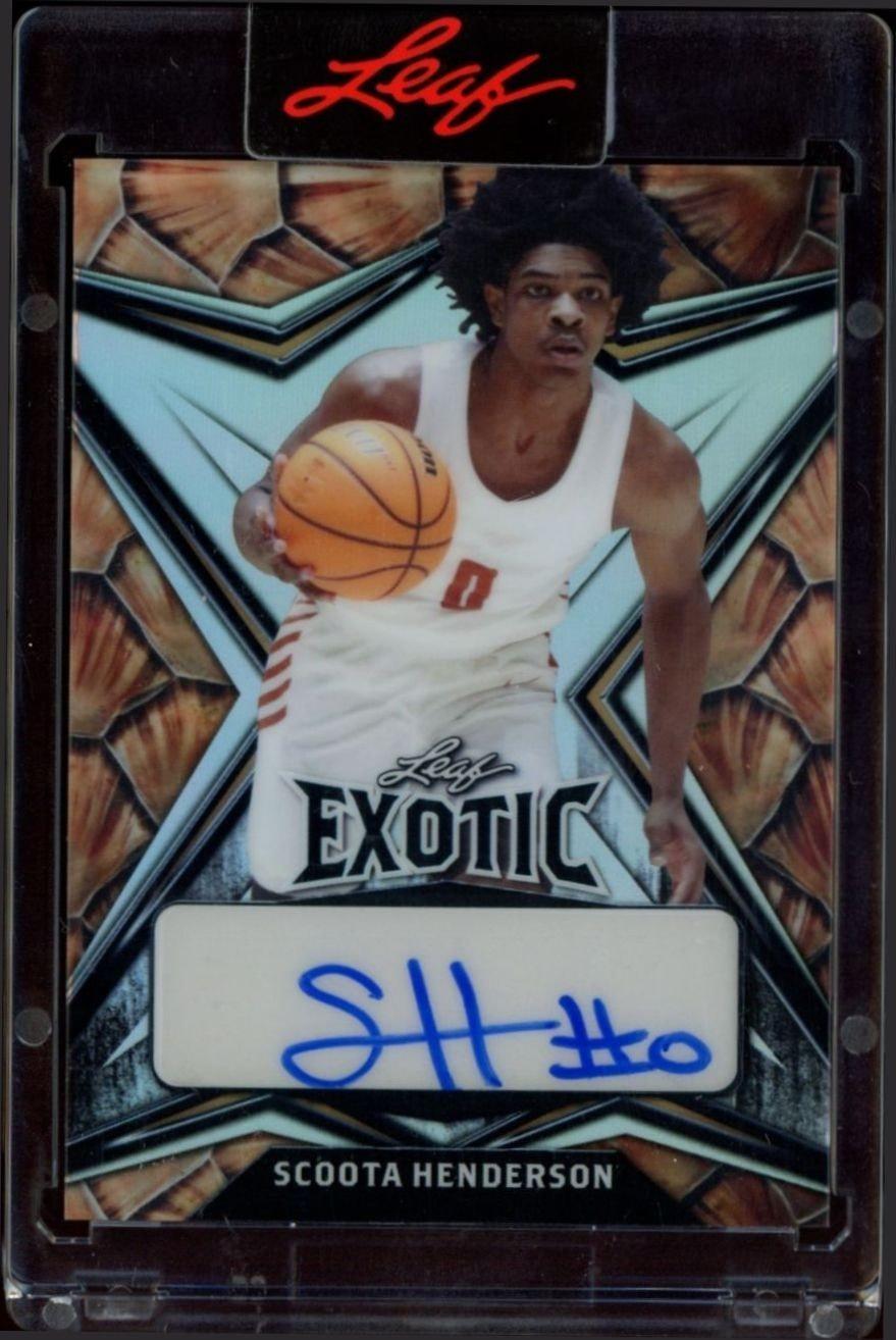 2022-23 Leaf Exotic Scoot Henderson #EA-SH1 trading card