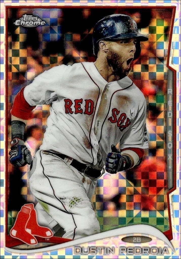 2014 Topps Chrome Dustin Pedroia #204 trading card