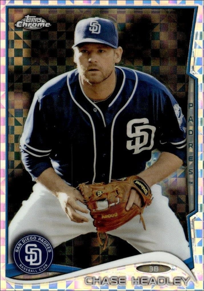 2014 Topps Chrome Chase Headley #53 trading card