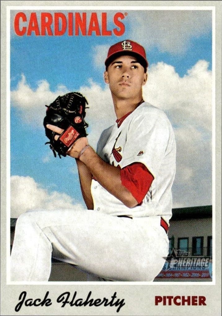 2019 Topps Heritage Jack Flaherty #92 trading card
