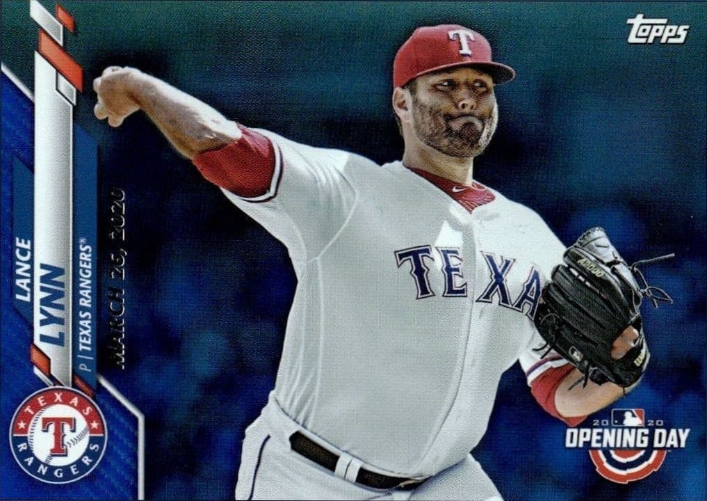 2020 Topps Opening Day Lance Lynn #18 trading card
