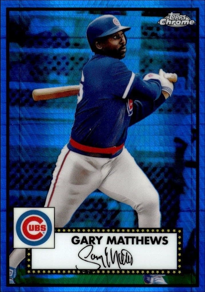 2021 Topps Chrome Platinum Anniversary Gary Matthews #576 trading card