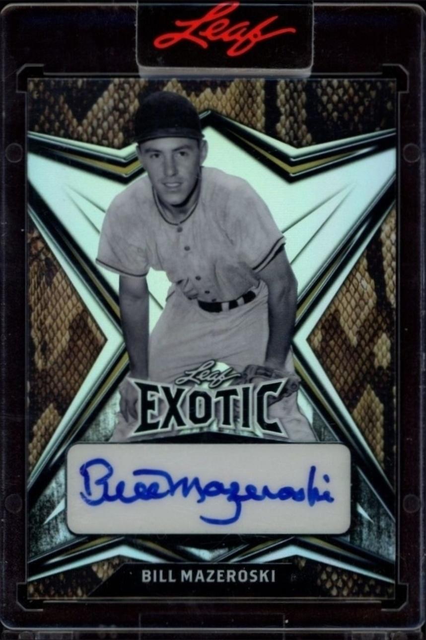 2022 Leaf Exotic Bill Mazeroski #EA-BM2 trading card