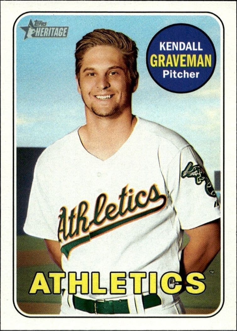 2018 Topps Heritage Kendall Graveman #115 baseball trading card front