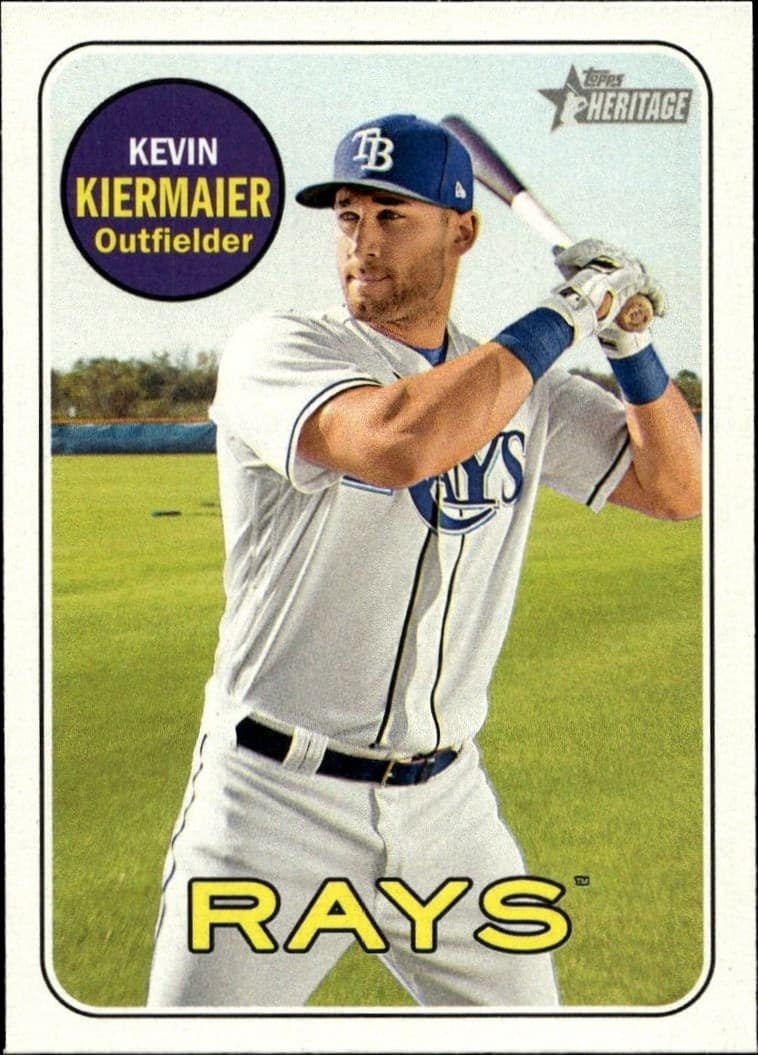 2018 Topps Heritage Kevin Kiermaier #134 trading card