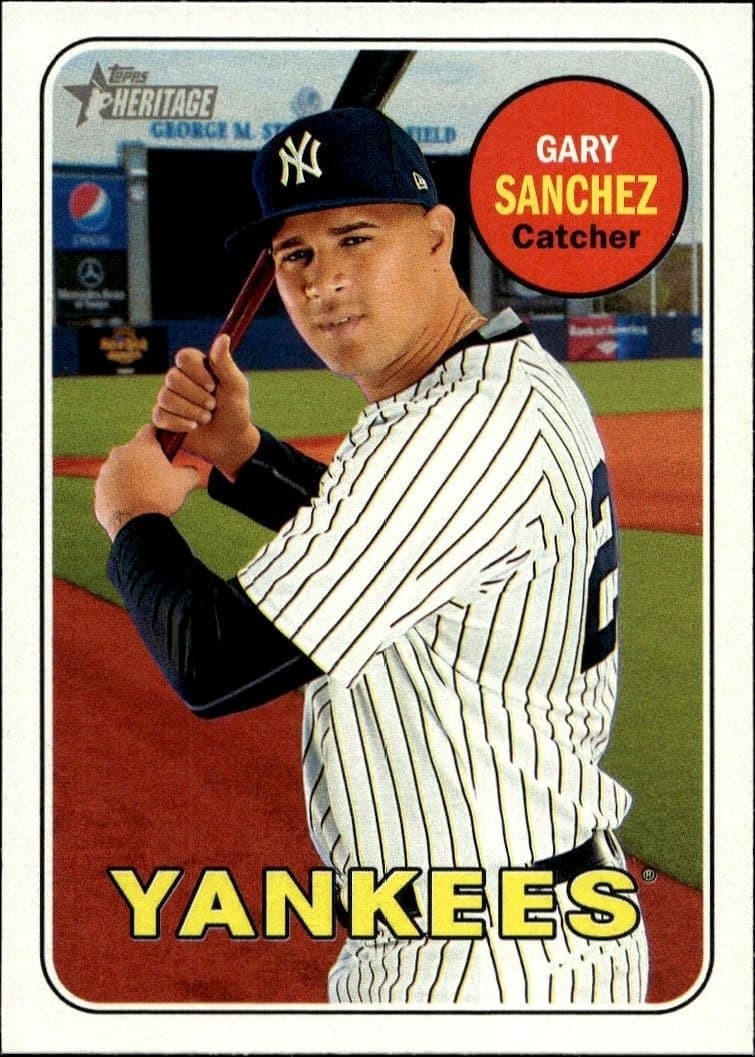 2018 Topps Heritage Gary Sanchez #191 trading card