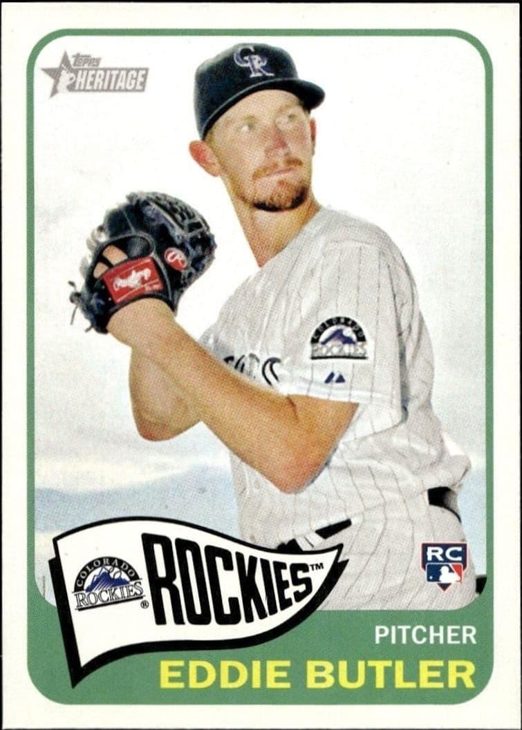 2014 Topps Heritage High Number Eddie Butler #H523 trading card