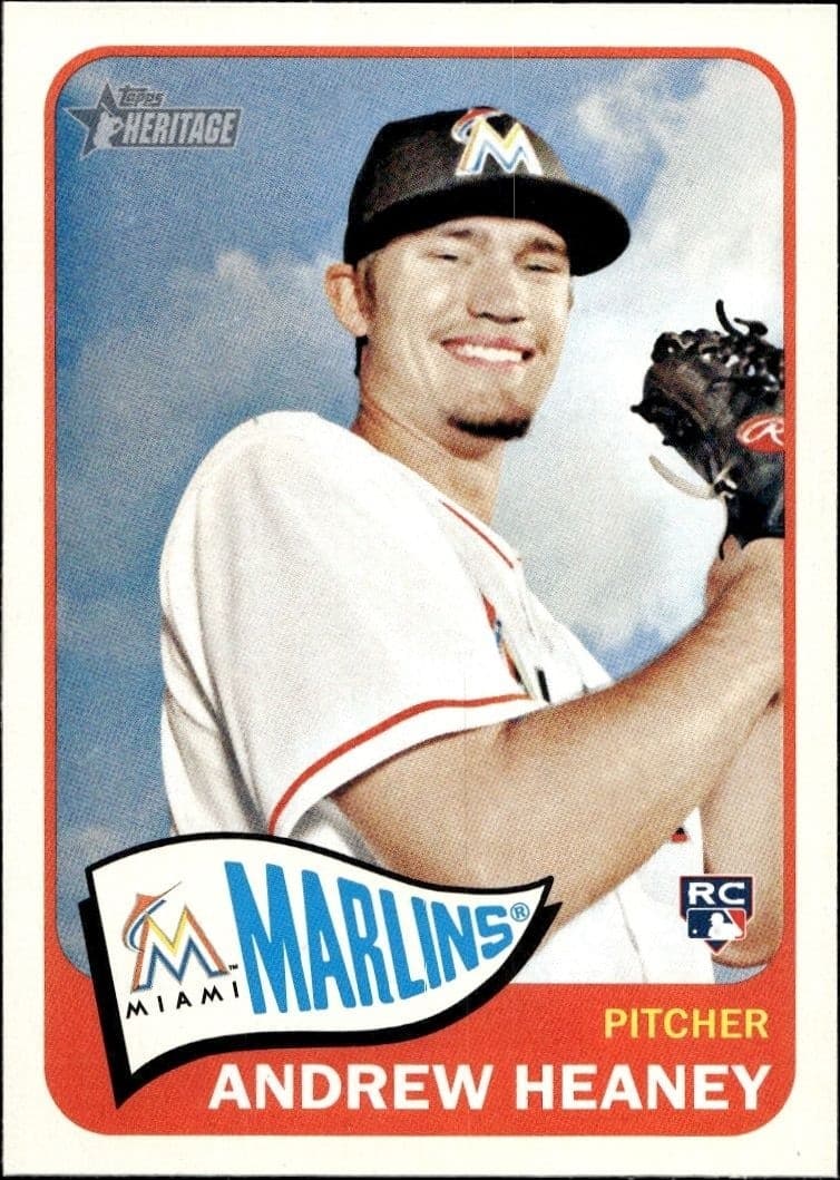 2014 Topps Heritage High Number Andrew Heaney #H533 trading card