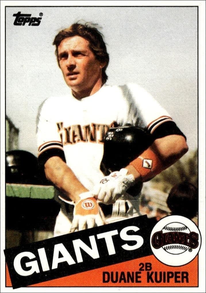 1985 Topps Duane Kuiper #22 trading card