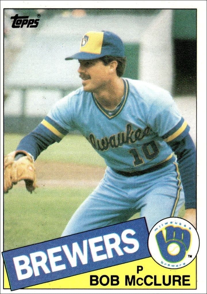 1985 Topps Bob McClure #203 trading card
