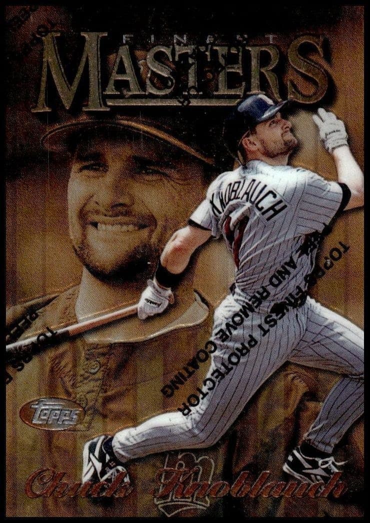 1997 Topps Finest Chuck Knoblauch #214 trading card