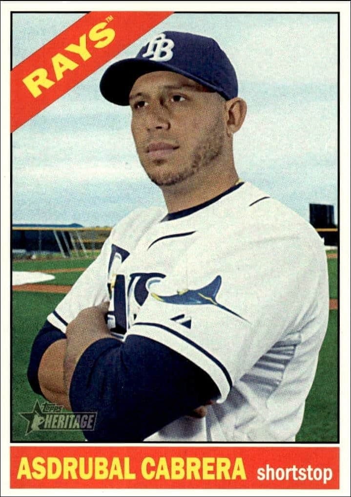 2015 Topps Heritage High Number Asdrubal Cabrera #687 trading card