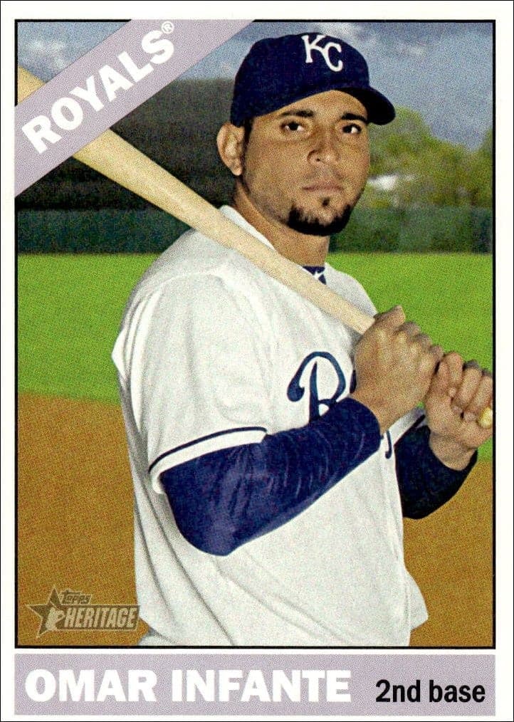 2015 Topps Heritage Omar Infante #285 trading card
