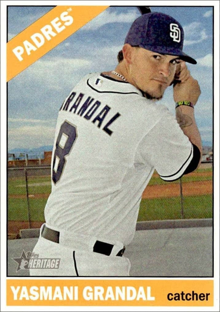 2015 Topps Heritage Yasmani Grandal #184 trading card