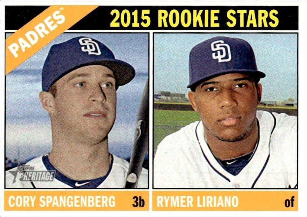 2015 Topps Heritage Cory Spangenberg #49 trading card