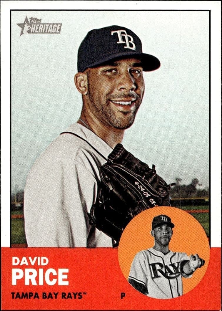 2012 Topps Heritage David Price #277 trading card