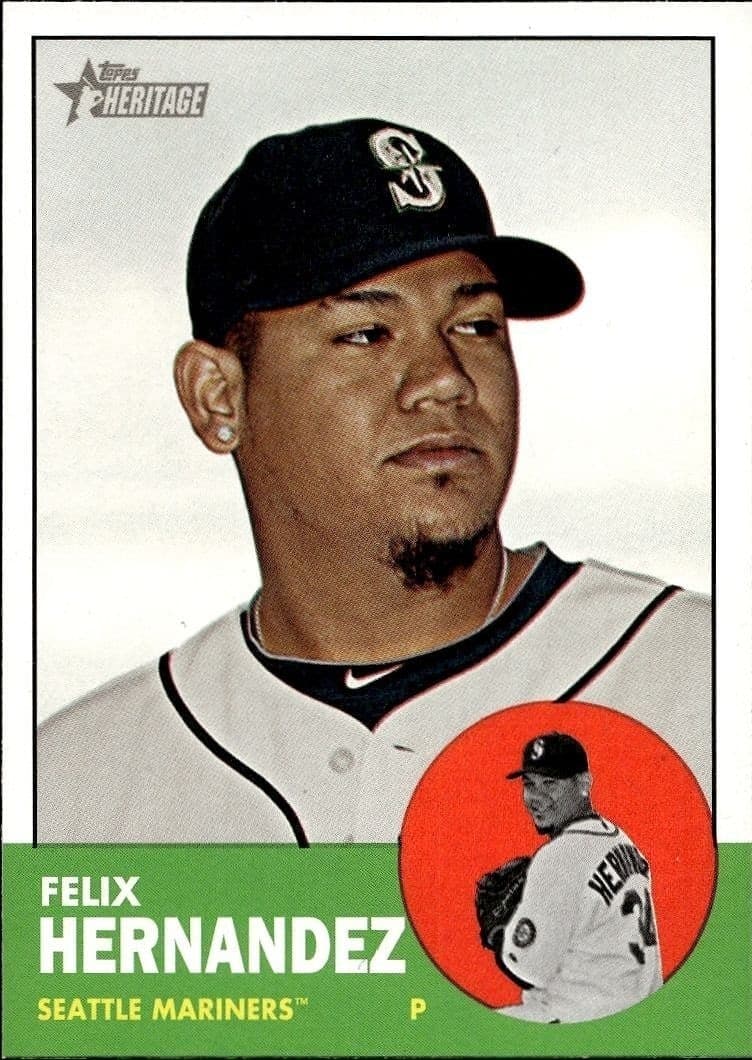 2012 Topps Heritage Felix Hernandez #246 trading card