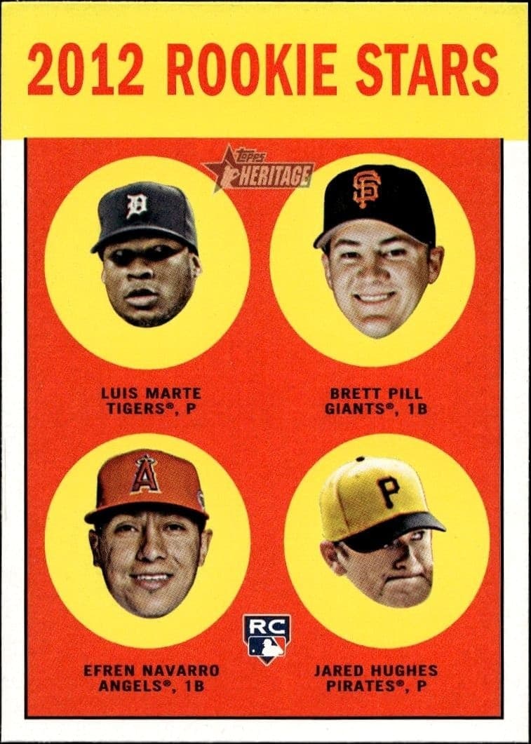 2012 Topps Heritage Luis Marte #169 trading card