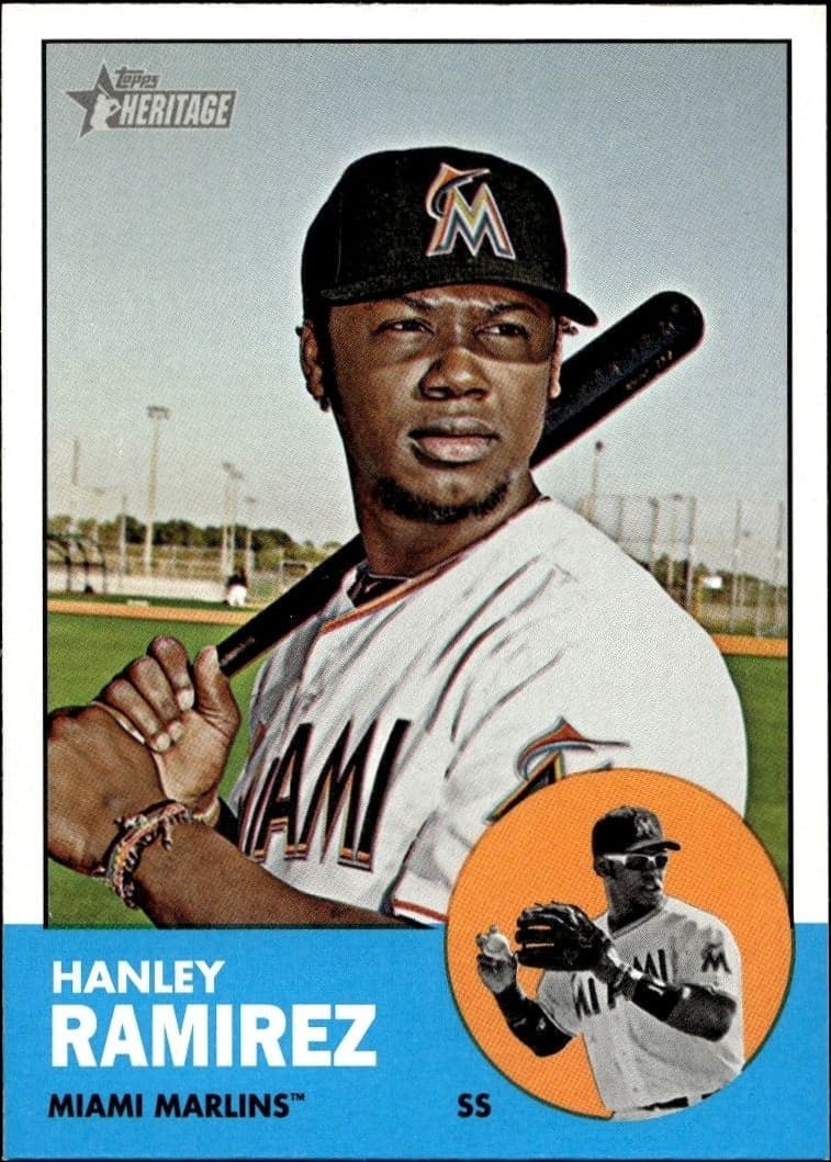 2012 Topps Heritage Hanley Ramirez #122 trading card