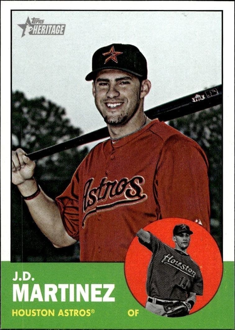 2012 Topps Heritage J.D. Martinez #262 trading card