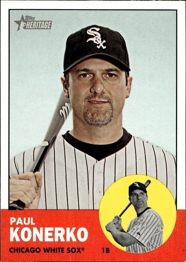 2012 Topps Heritage Paul Konerko #100 trading card