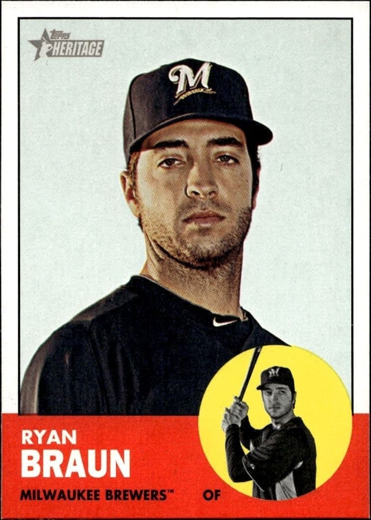 2012 Topps Heritage Ryan Braun #276 trading card