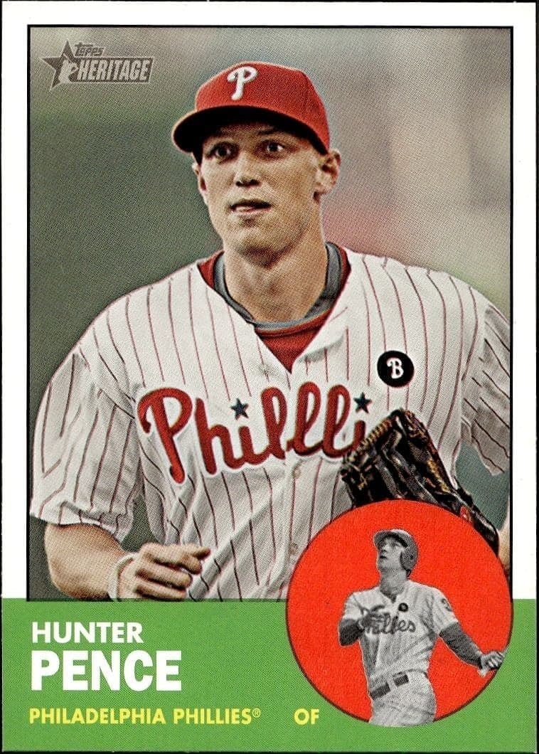 2012 Topps Heritage Hunter Pence #268 trading card