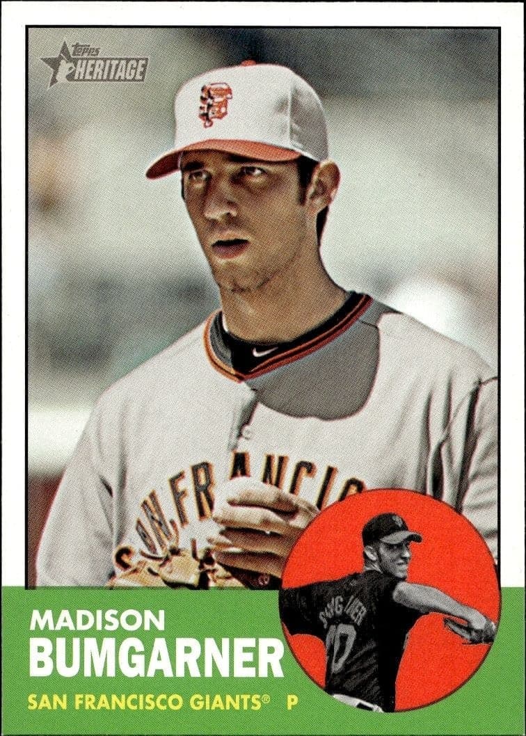 2012 Topps Heritage Madison Bumgarner #50 trading card
