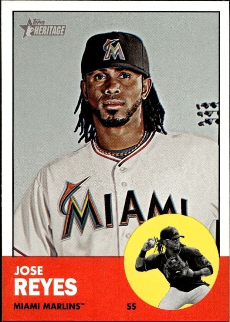 2012 Topps Heritage Jose Reyes #174 trading card