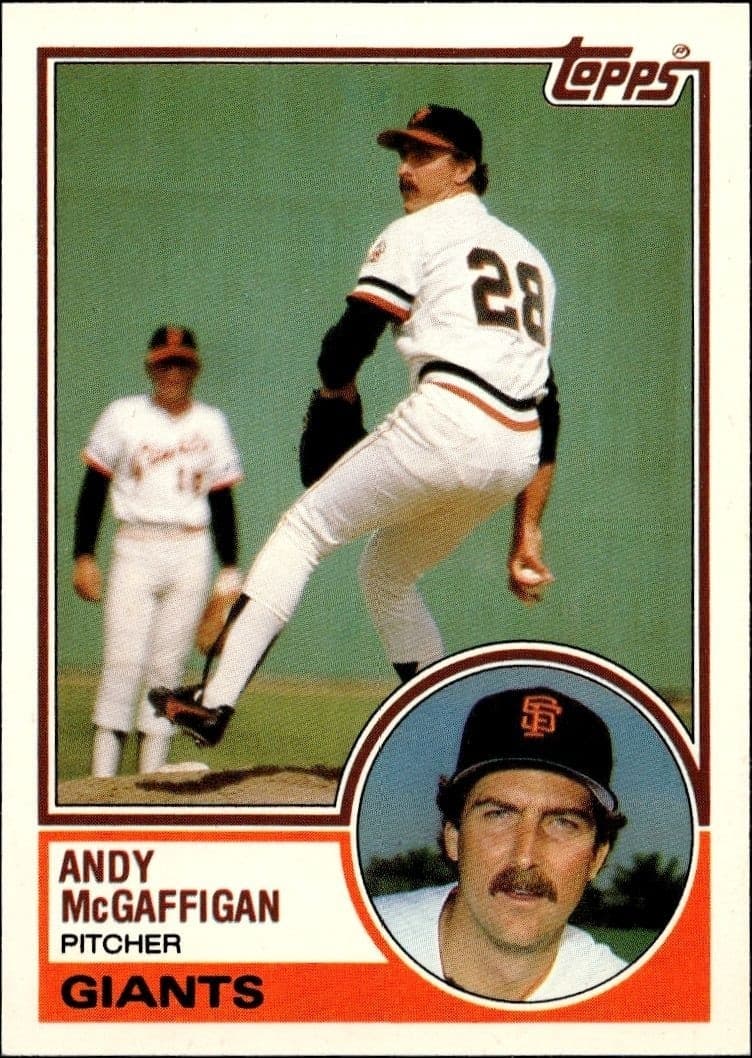 1983 Topps Traded Andy McGaffigan #68T trading card