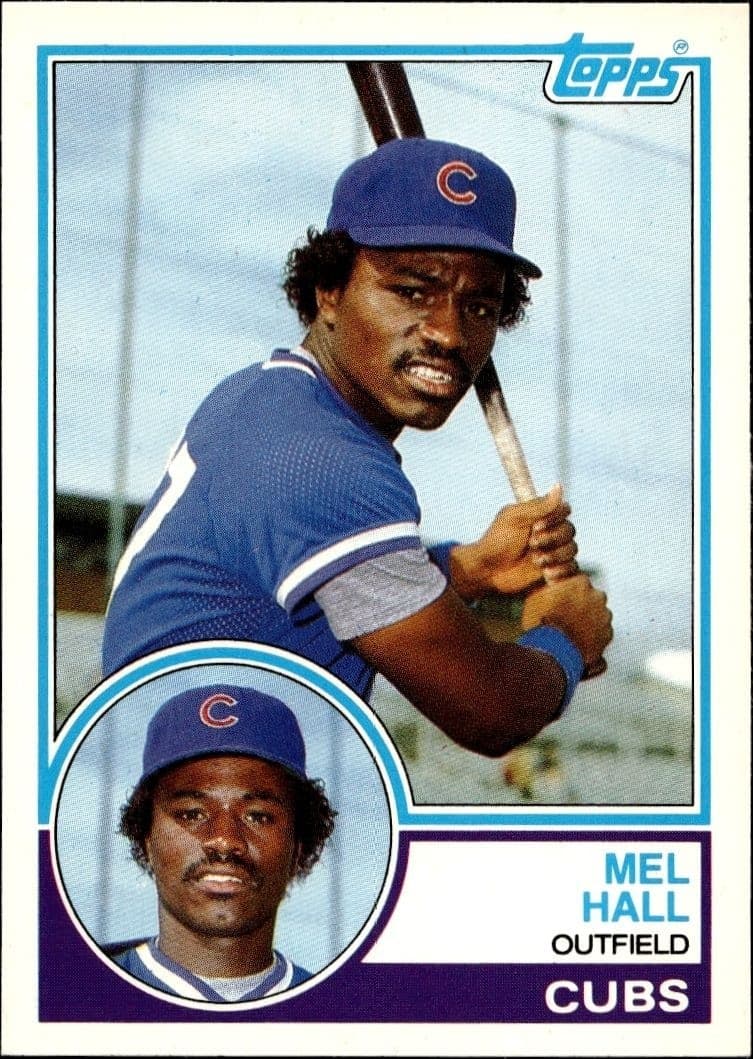 1983 Topps Traded Mel Hall #39T trading card