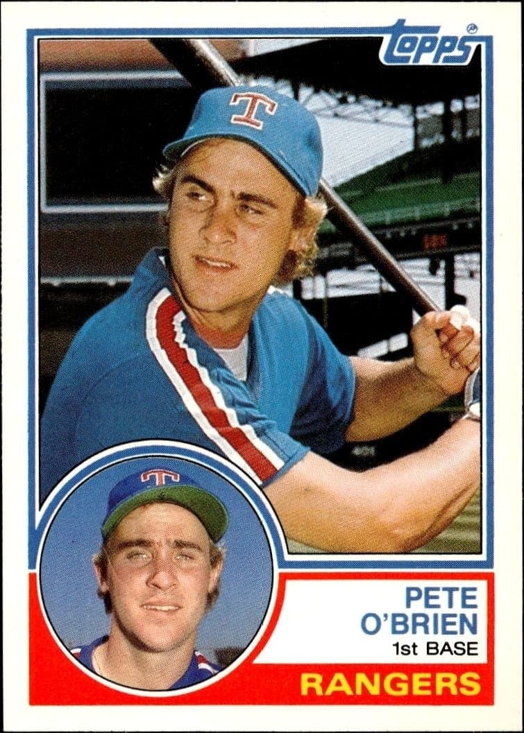 1983 Topps Traded Pete O'Brien #81T trading card