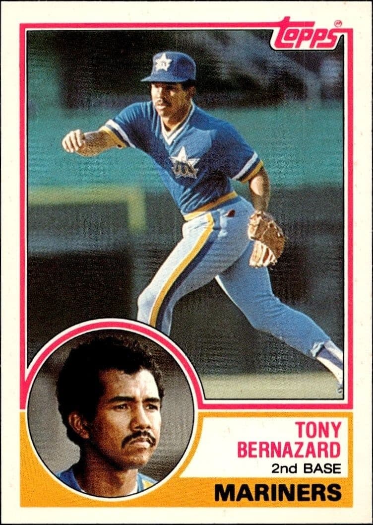 1983 Topps Traded Tony Bernazard #9T trading card