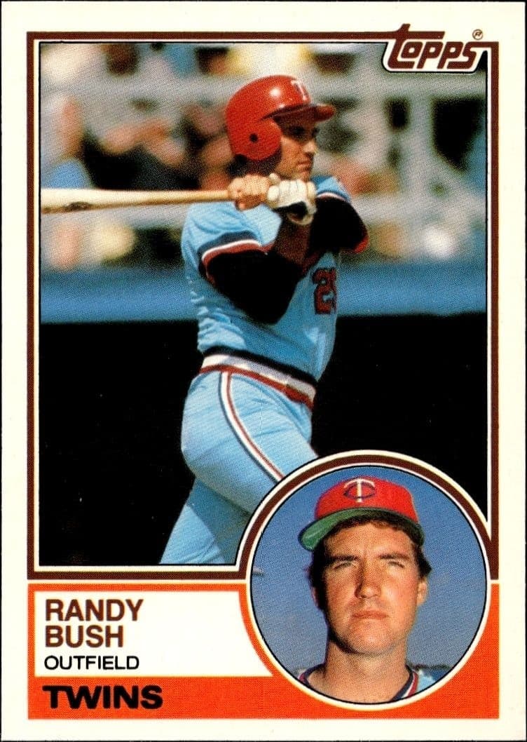 1983 Topps Traded Randy Bush #17T trading card