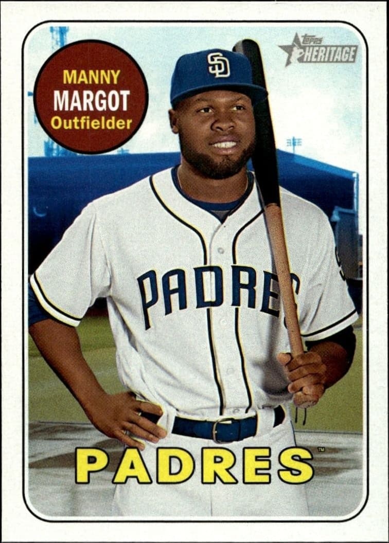 2018 Topps Heritage Manny Margot #376 trading card