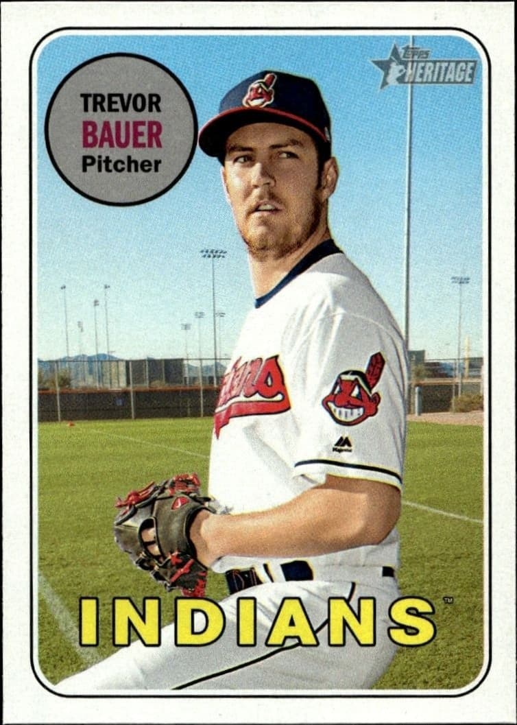2018 Topps Heritage Trevor Bauer #267 trading card
