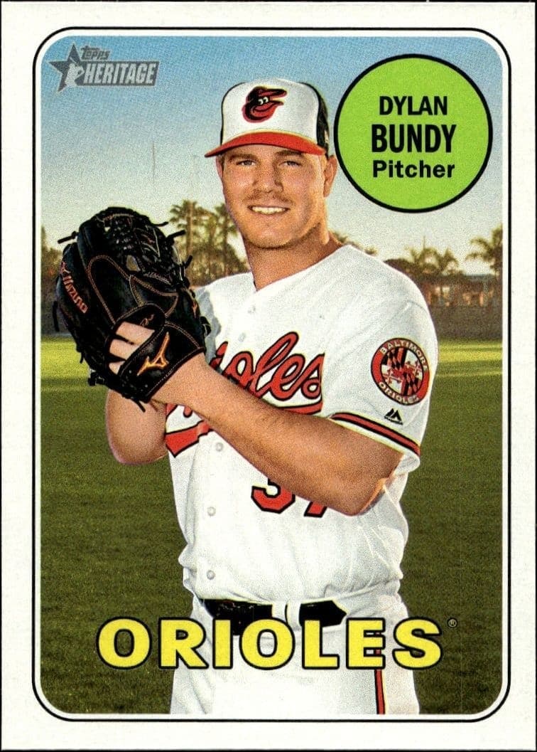 2018 Topps Heritage Dylan Bundy #347 trading card
