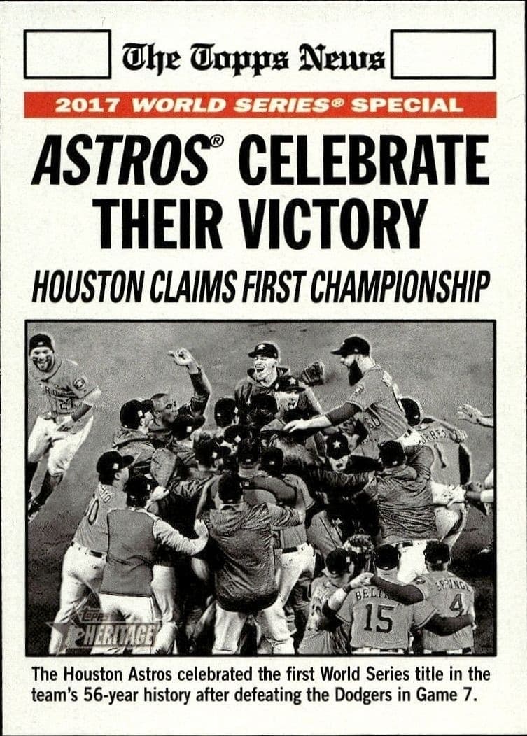 2018 Topps Heritage Houston Astros #169 trading card