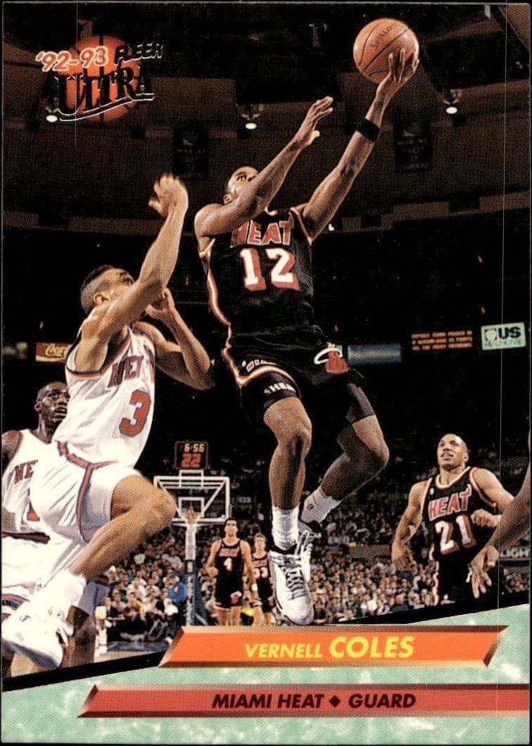 1992-93 Fleer Ultra Vernell Coles #98 trading card