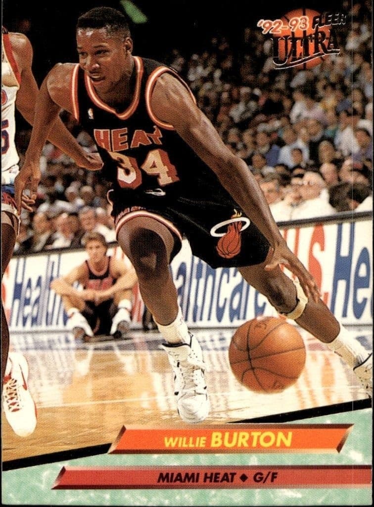1992-93 Fleer Ultra Willie Burton #97 trading card