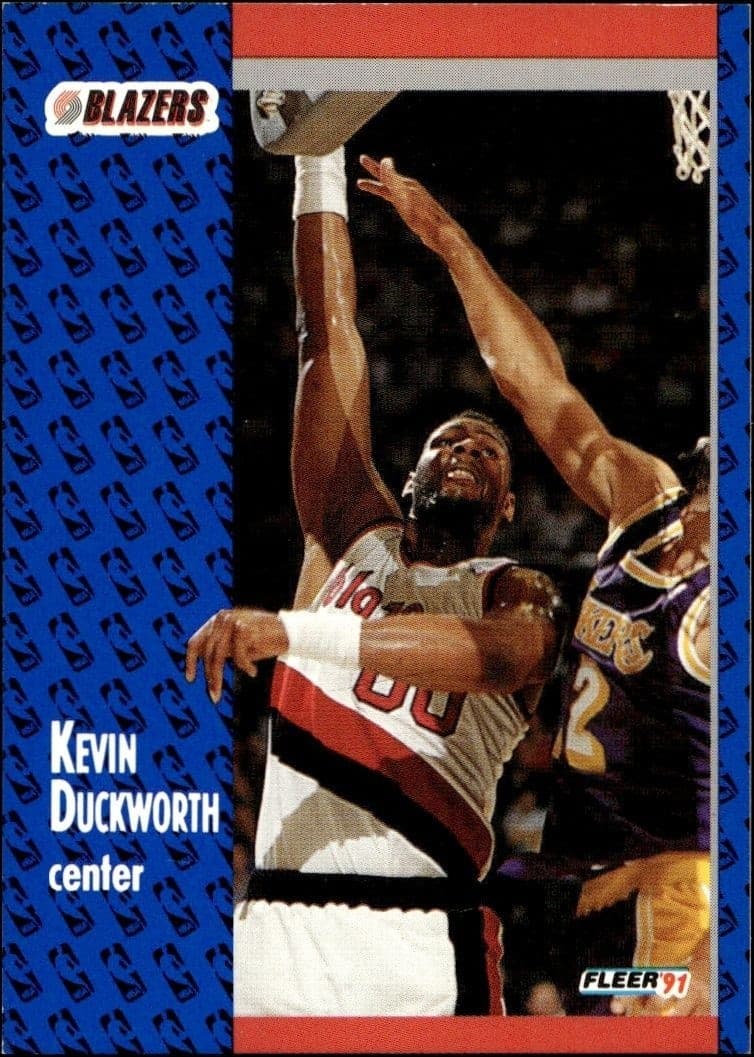 1991-92 Fleer Kevin Duckworth #169 trading card