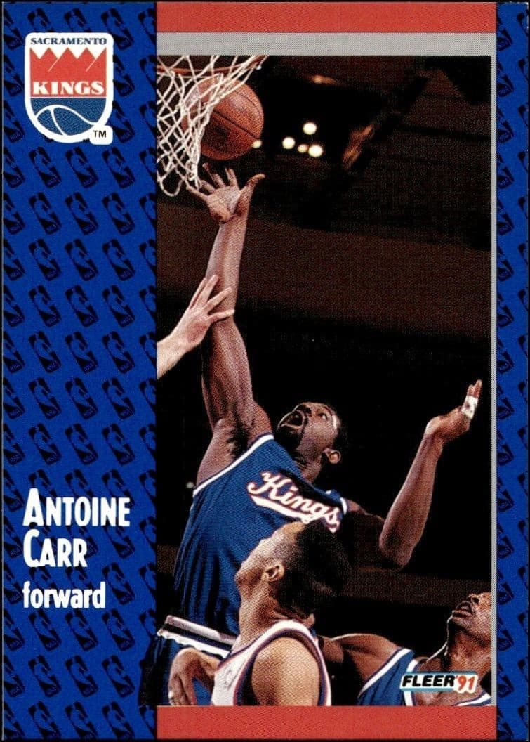 1991-92 Fleer Antoine Carr #174 trading card