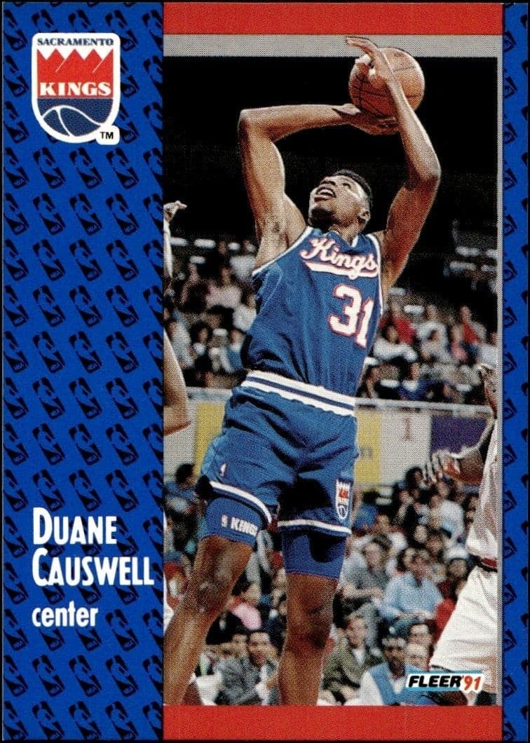 1991-92 Fleer Duane Causwell #175 trading card