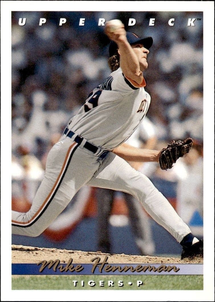 1993 Upper-Deck Mike Henneman #403 trading card